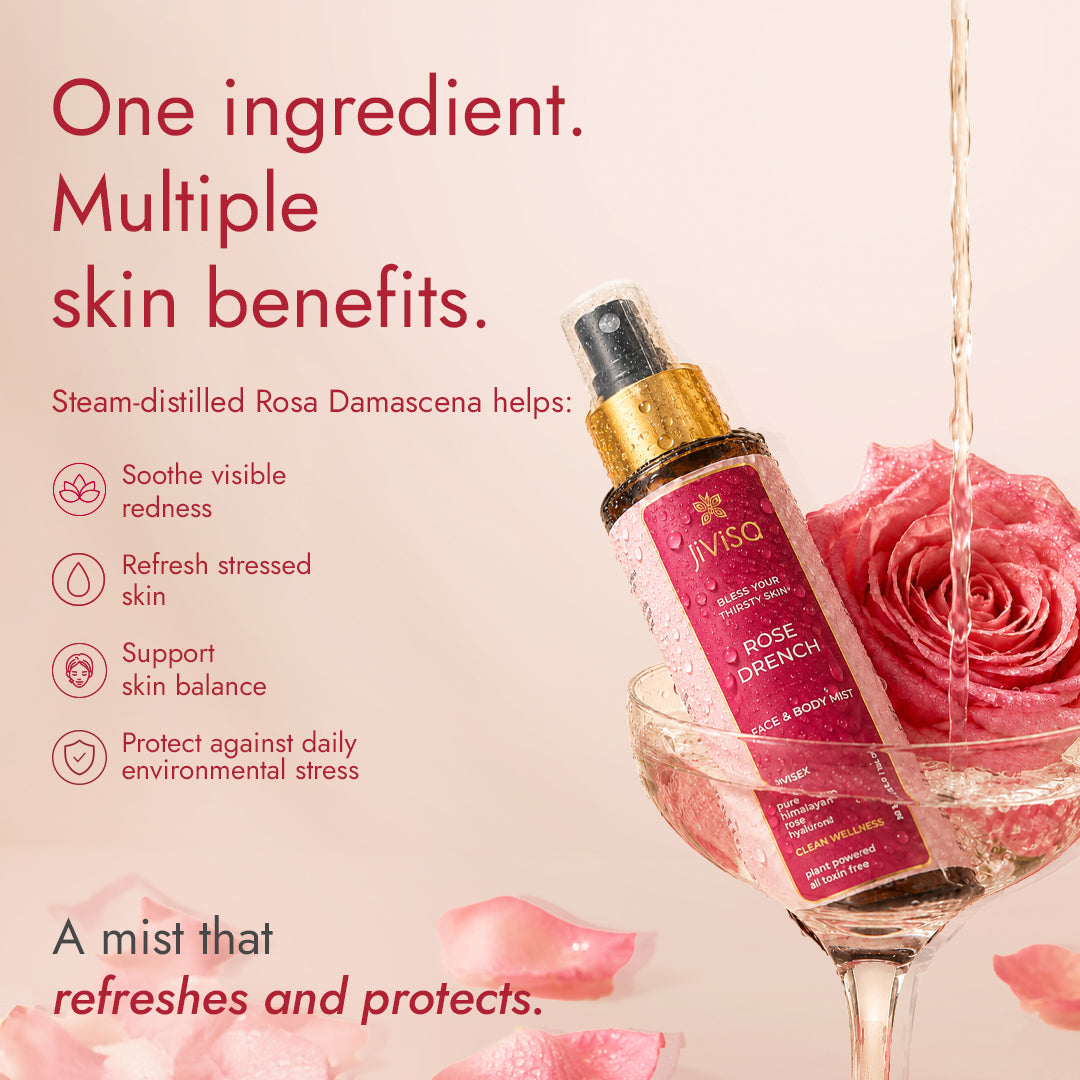 Rose Drench Skin Revival Face Mist with Himalayan Rose Water