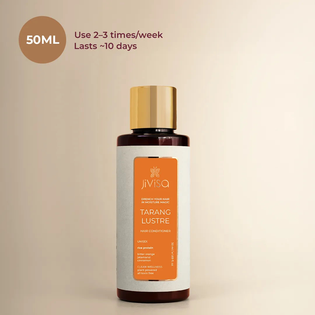 JiViSa Tarang Lustre Hair Conditioner, 50ml - use 2 to 3 times weekly, lasts about 10 days