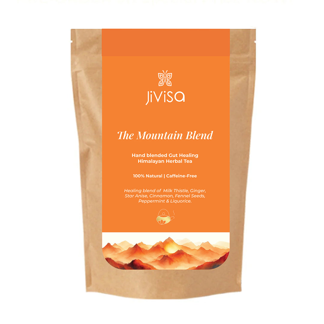 Pouch of JiViSa- The Mountain Blend Hand blended Healing Himalayan Herbal Tea