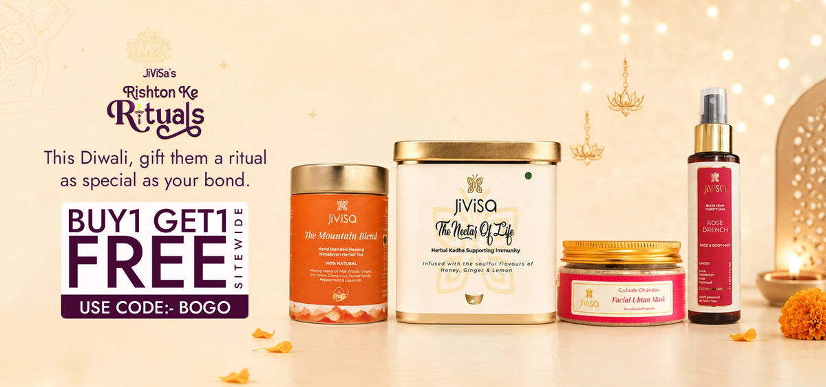 Diwali Gifting banner featuring buy 1 get 1 offer sitewide