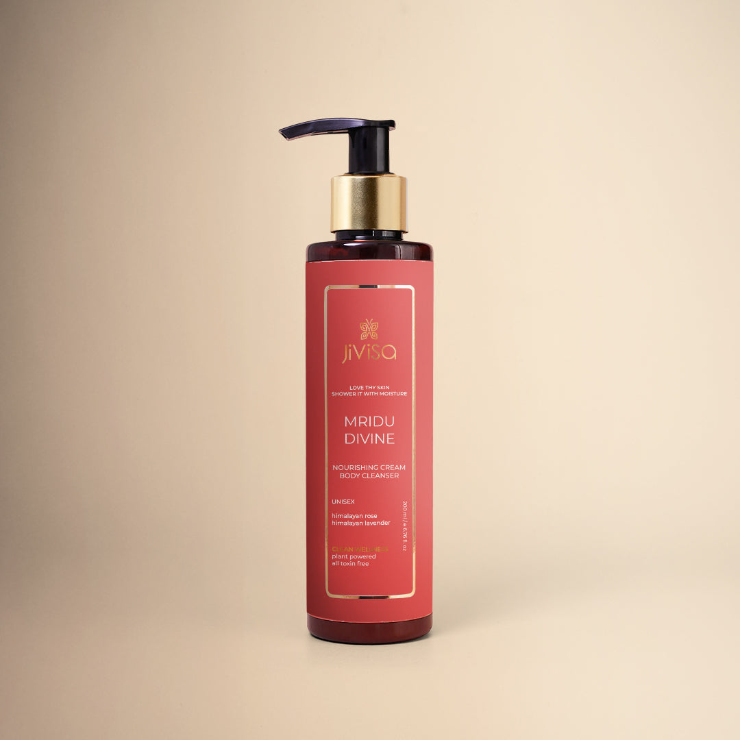 JiViSa Mridu Divine Nourishing Cream Body Cleanser 200ml Bottle