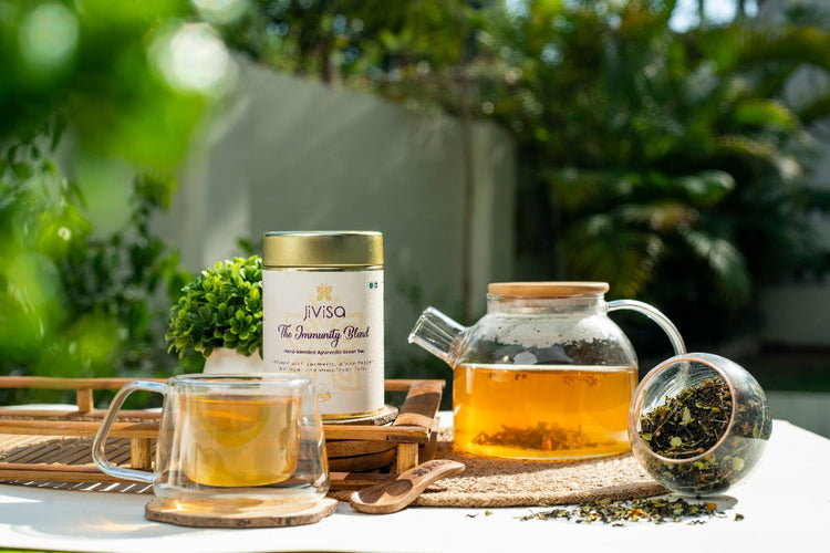 Hand blended Ayurvedic Green Tea For Wellness & Immunity - The Immunity Blend JiViSa