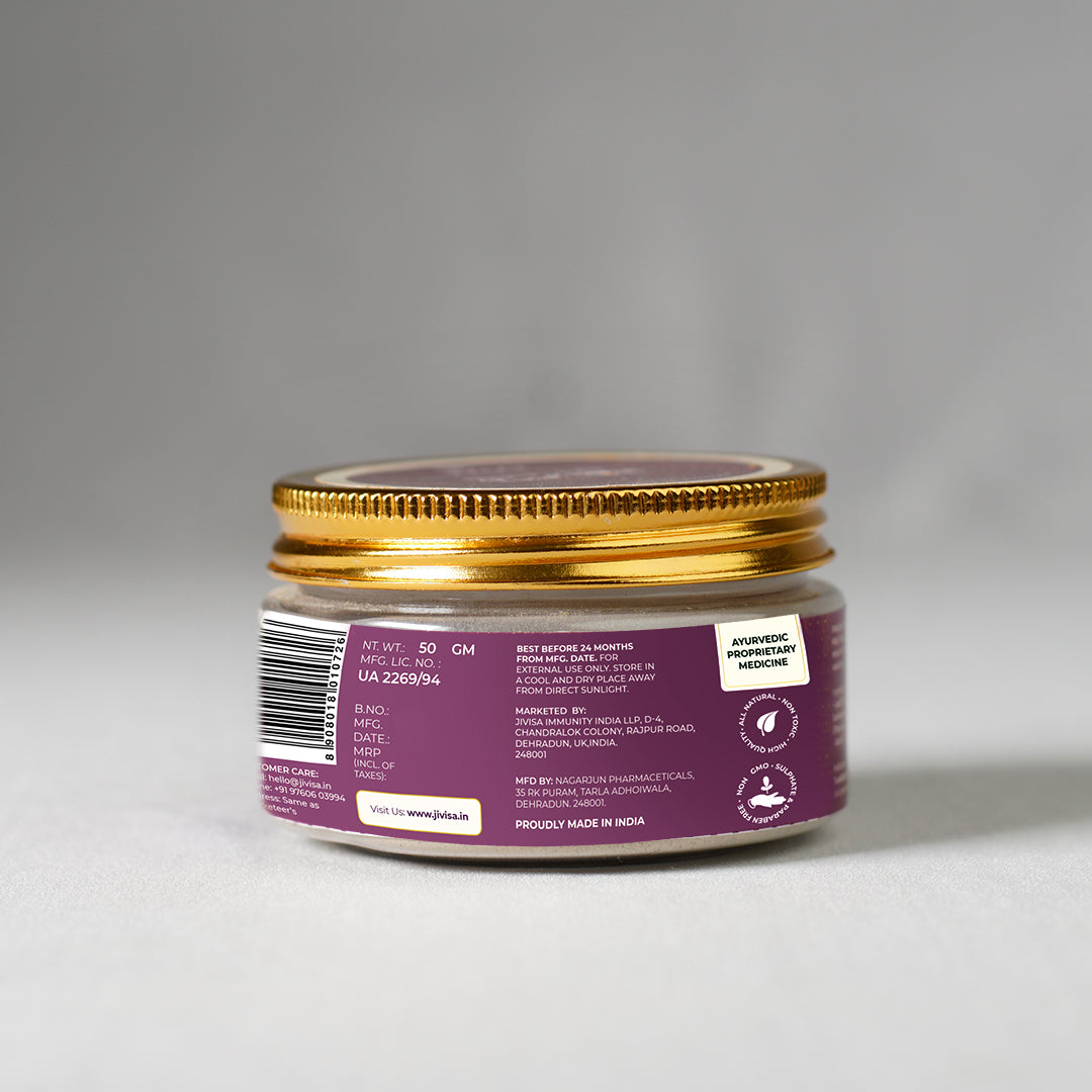 Back image of JiViSa- Nimba Tulsi Facial Ubtan