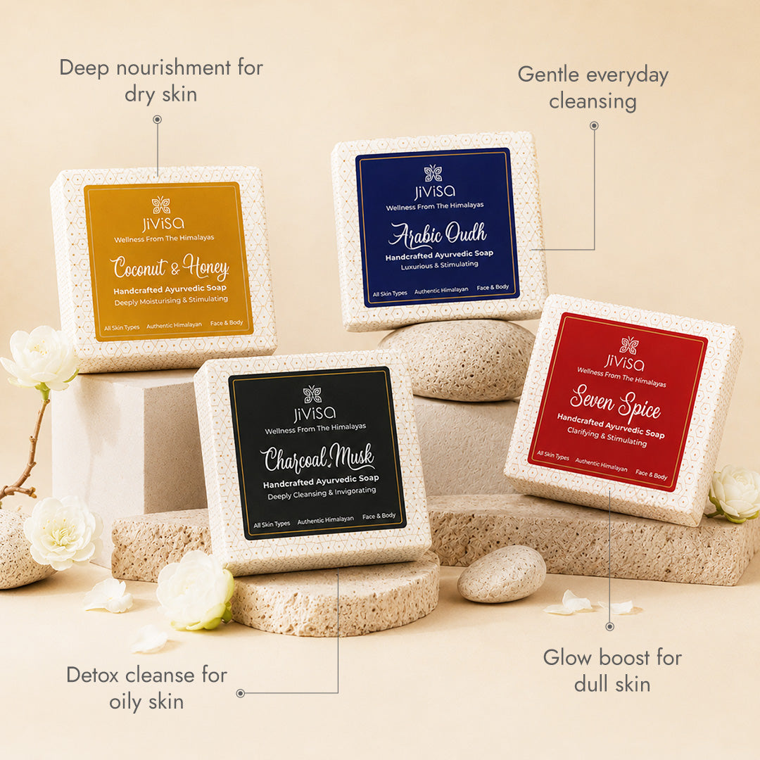 100% Ayurvedic Handmade Soaps (4 x 100g)