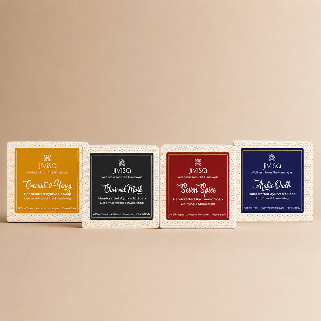 100% Ayurvedic Handmade Soaps (4 x 100g)