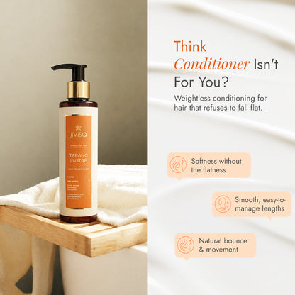 JiViSa Tarang Lustre weightless hair conditioner gives softness and natural bounce without flatness