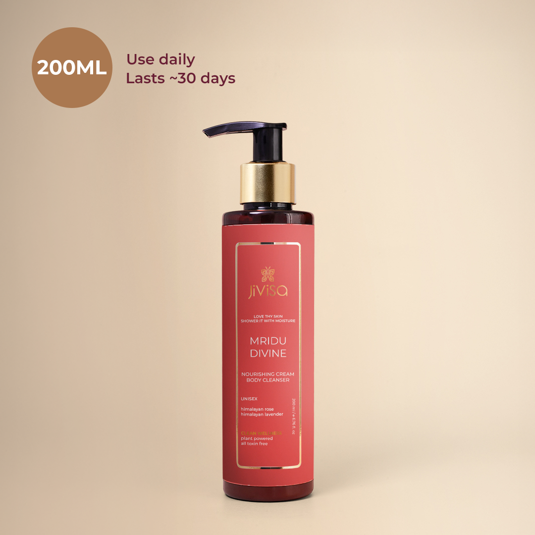 JiViSa Mridu Divine Body Cleanser, Use Daily - Lasts 30 days