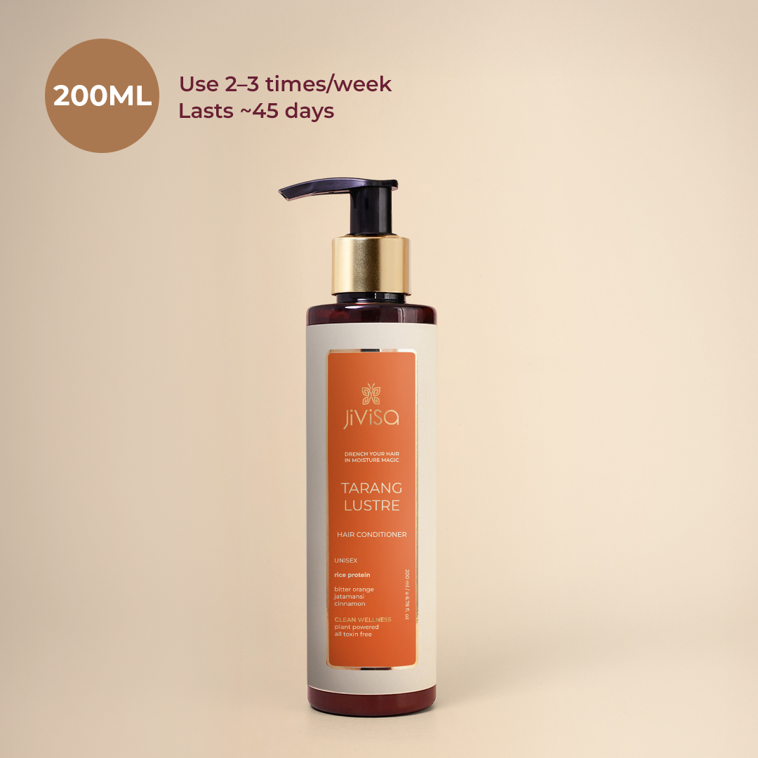 JiViSa Tarang Lustre Hair Conditioner, 200ml - use 2 to 3 times weekly, lasts about 45 days