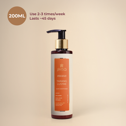 JiViSa Tarang Lustre Hair Conditioner, 200ml - use 2 to 3 times weekly, lasts about 45 days
