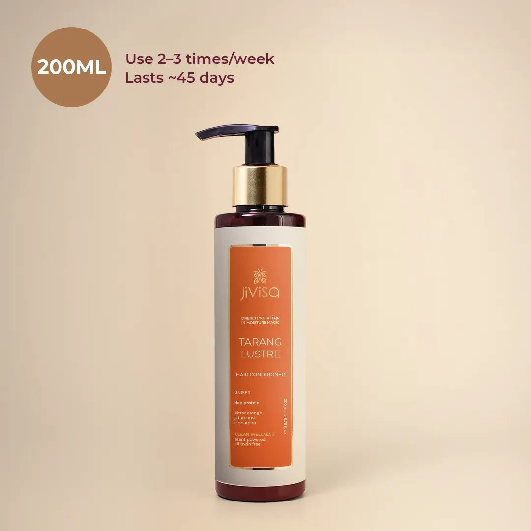 JiViSa Tarang Lustre Hair Conditioner, 200ml - use 2 to 3 times weekly, lasts about 45 days