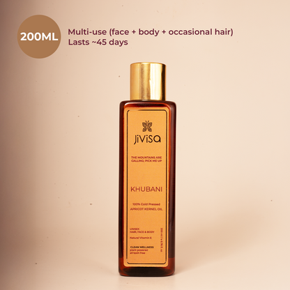 Khubani 100% Cold Pressed Apricot Oil