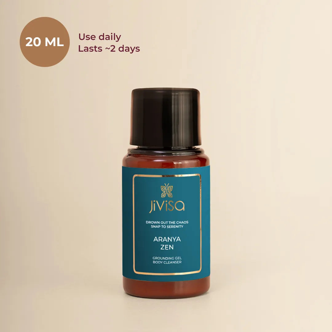 JiViSa Aranya Zen Grounding Gel Body Cleanser 20ml, Daily Use, Lasts 2 days