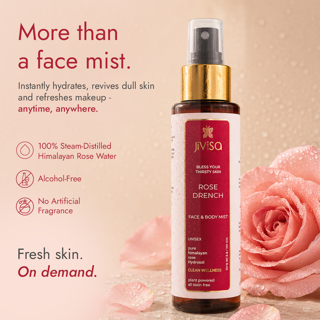 Rose Drench Skin Revival Face Mist with Himalayan Rose Water