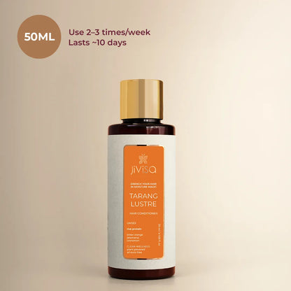 JiViSa Tarang Lustre Hair Conditioner, 50ml - use 2 to 3 times weekly, lasts about 10 days