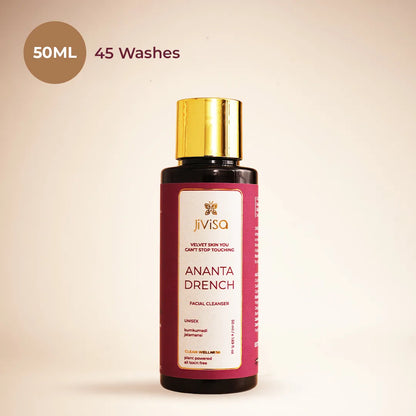 JiViSa Ananta Drench Face Wash 50 ML Bottle – lasts 45 Washes