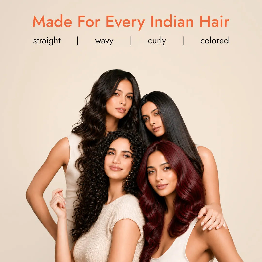 JiViSa Tarang Bounce hair cleanser is made for every Indian hair type - straight, wavy, curly, and colored