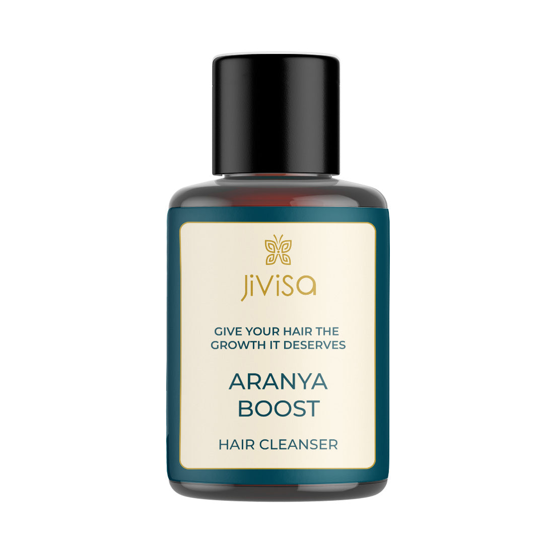 Mini bottle of JiViSa- Aranya Boost Hair Cleanser