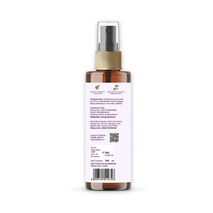 Back image of 100 ml  JiViSa Himalayan Lavender Face &amp; Body Mist -MRP-765