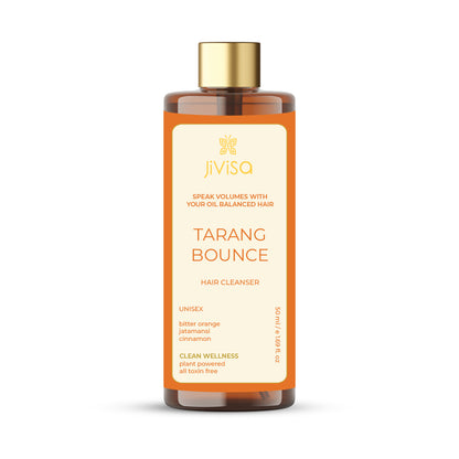 JiViSa- Tarang Bounce Hair Cleanser 50ml, Main Ingredients: Bitter orange, jatamansi, and cinnamon
