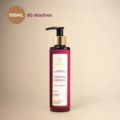 JiViSa Ananta Drench Face Wash 100 ML Bottle – lasts 90 Washes