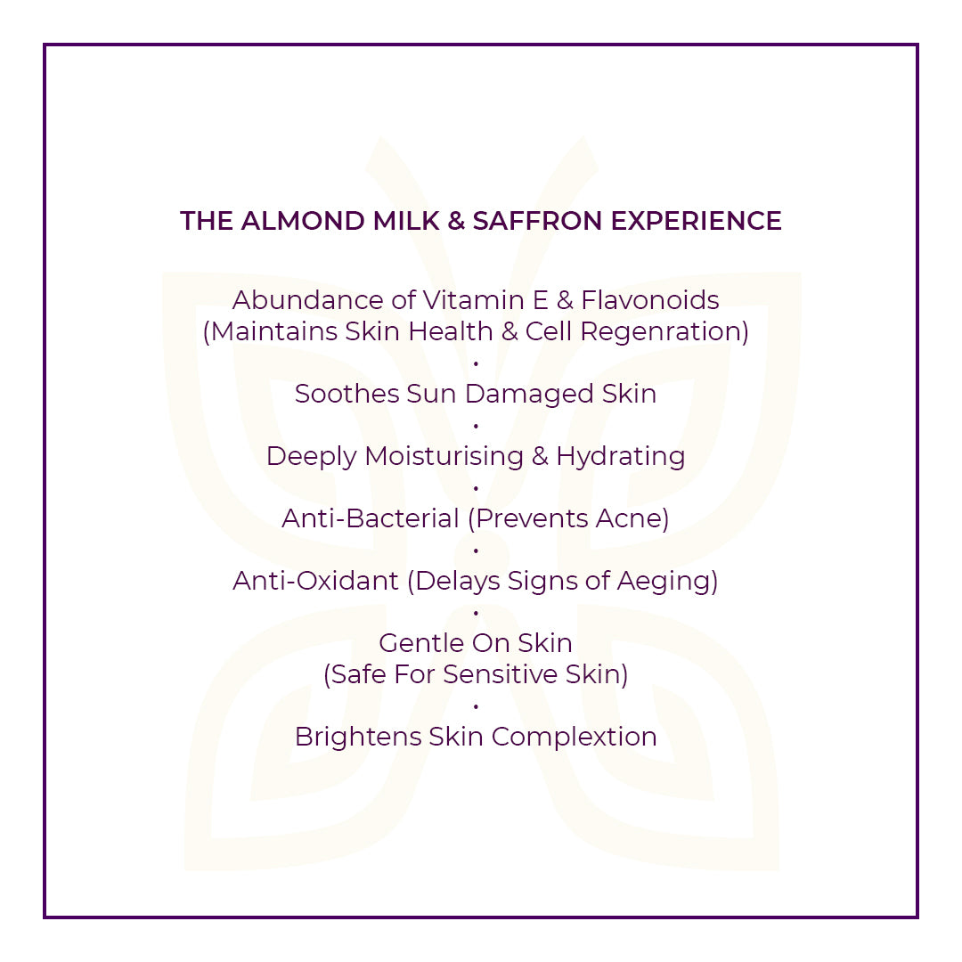 Almond Milk & Saffron Ayurvedic Soap| Goodness of Almond and Saffron | Shop ayurvedic soaps at Jivisa | Back