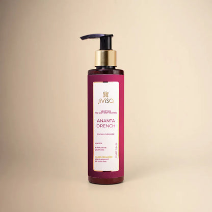 JiViSa Ananta Drench kumkumadi face wash 100ml bottle