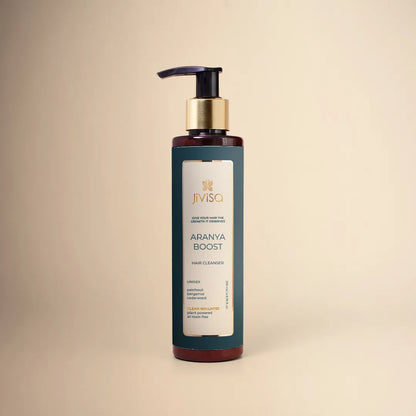 JiViSa Aranya Boost Hair Cleanser 200ml bottle for hair fall and growth.