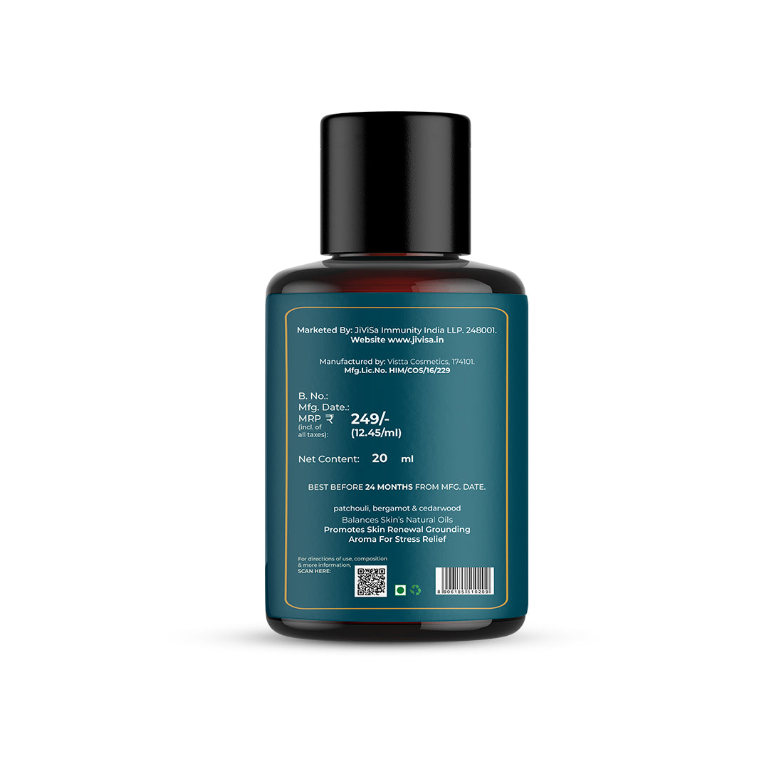Aranya Zen Gel Body Cleanser 20ml bottle back label on the white background