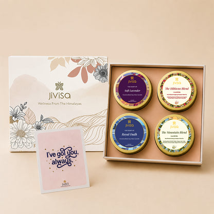 Himalayan Herbal Tea &amp; Candle Gift Box (Ck)