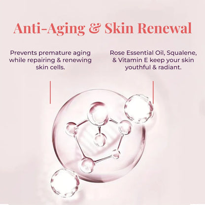 An abstract graphic with a large, translucent, pink-tinted bubble containing smaller, interconnected clear bubbles, symbolizing molecular structure of JiViSa Mridu Glaze Buttery Milk . Text on the image reads &