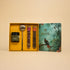 JiViSa Brew n Bliss herbal tea and candle gift set with premium brass tea infuser