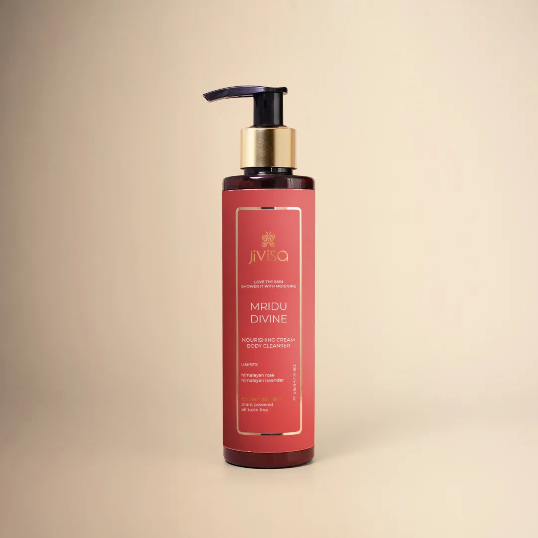 JiViSa Mridu Divine Nourishing Cream Body Cleanser 200ml Bottle