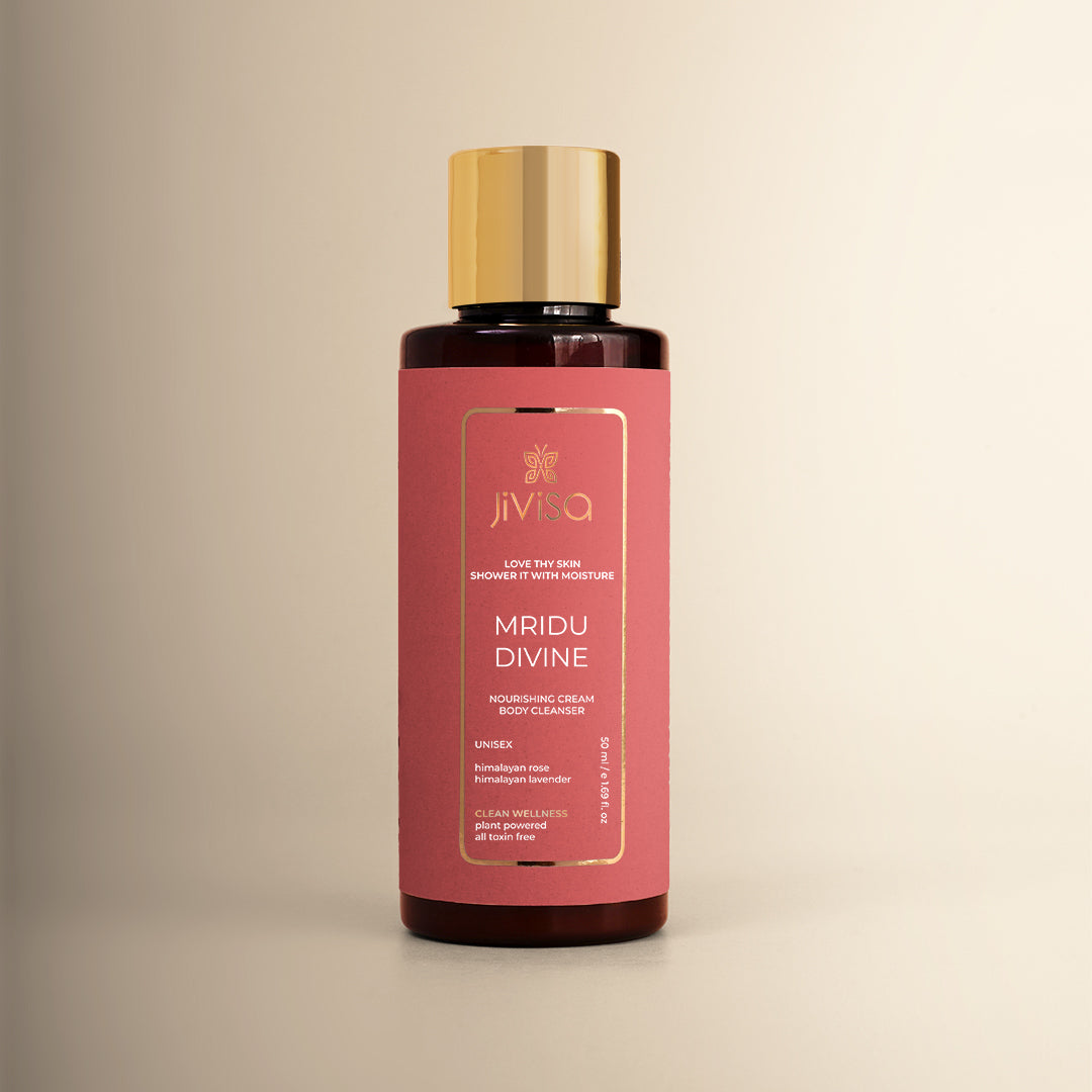 JiViSa Mridu Divine Nourishing Cream Body Cleanser 50ml Bottle