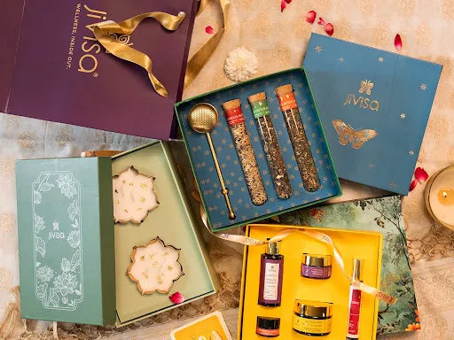 JiViSa curated wellness gift boxes with herbal teas and skincare – Gifting category