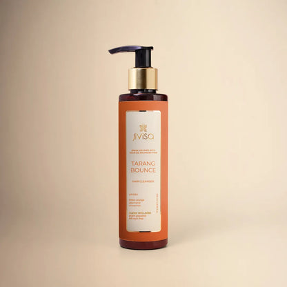 JiViSa Tarang Bounce Hair Cleanser, 200ml  with bitter orange and jatamansi oil, a control shampoo for greasy, flat hair