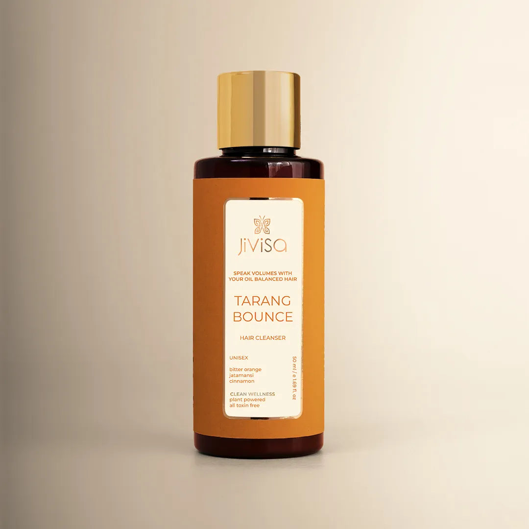 JiViSa Tarang Bounce Hair Cleanser 50ml bottle.