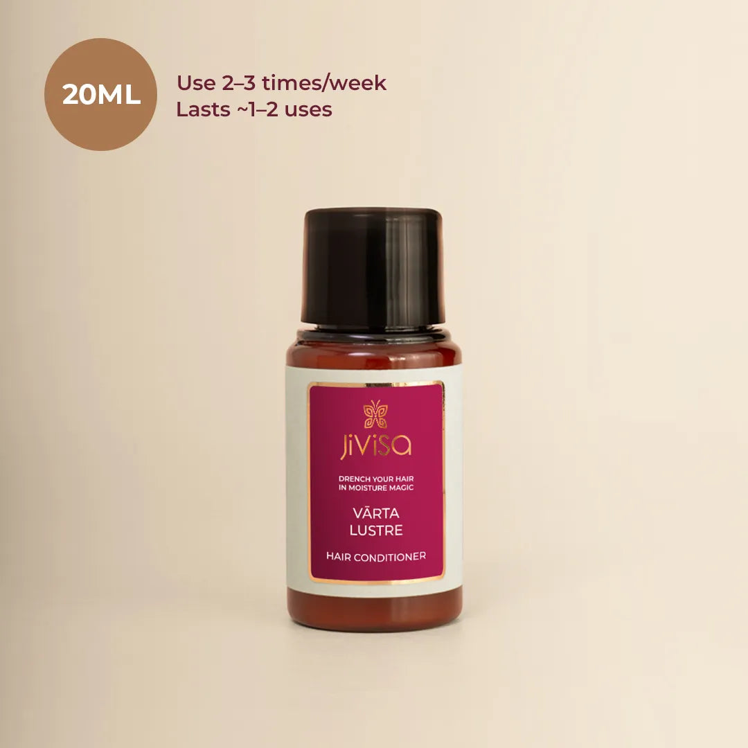 JiViSa Vārta Lustre Hair Conditioner 20ml Bottle - Use 2-3 times a week, Lasts 1-2 Days.