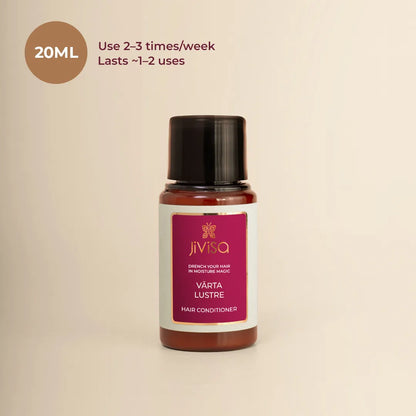 JiViSa Vārta Lustre Hair Conditioner 20ml Bottle - Use 2-3 times a week, Lasts 1-2 Days.