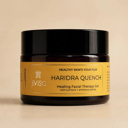 Haridra Quench dark spot removal cream 50gm jar, turmeric gel moisturiser