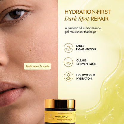 Lightweight moisturizer for oily skin - Haridra Quench gel texture