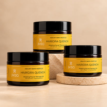 Haridra Quench Turmeric Gel Moisturiser | Pack of 3 | 50g Each