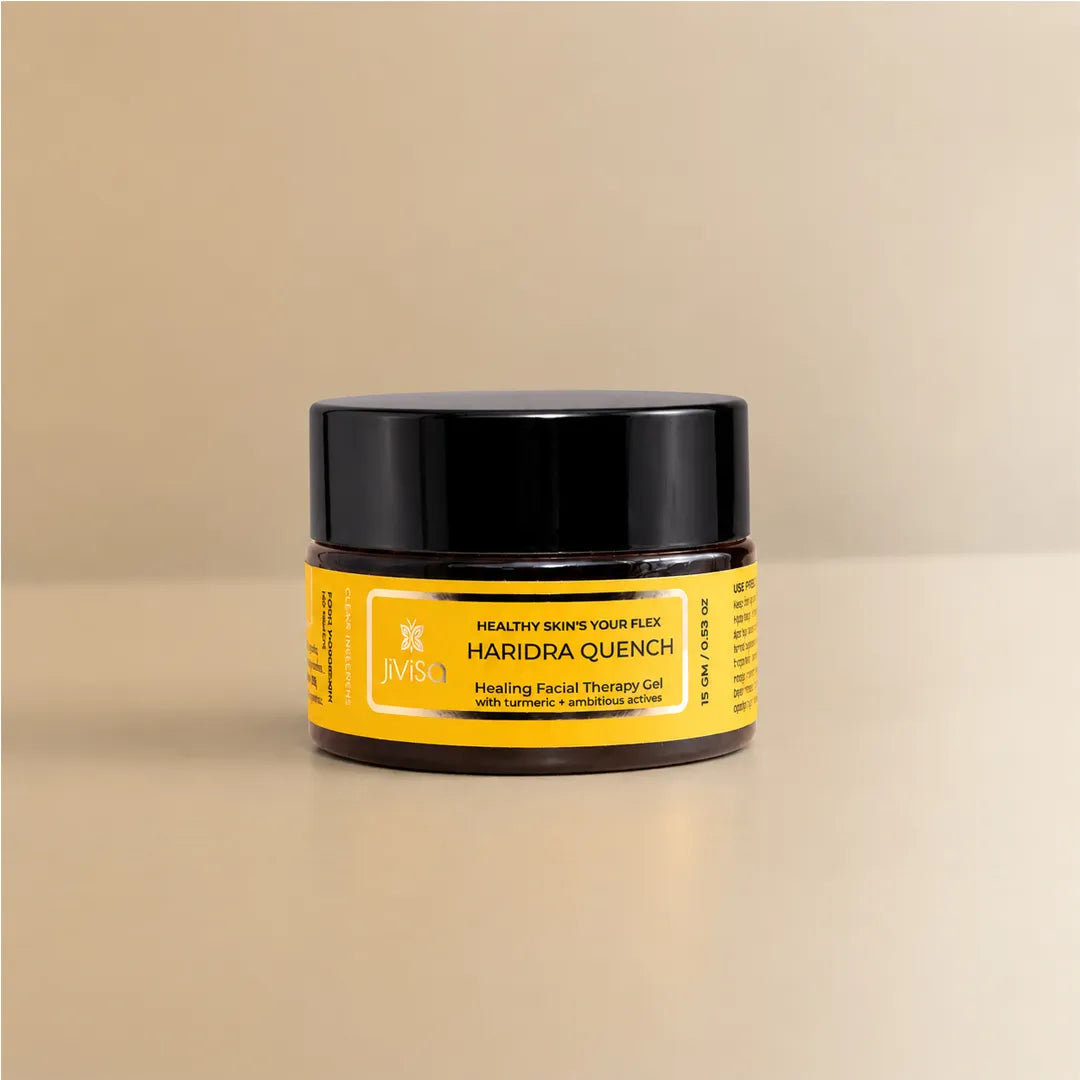 Haridra Quench dark spot removal cream 15 gm jar, turmeric gel moisturiser
