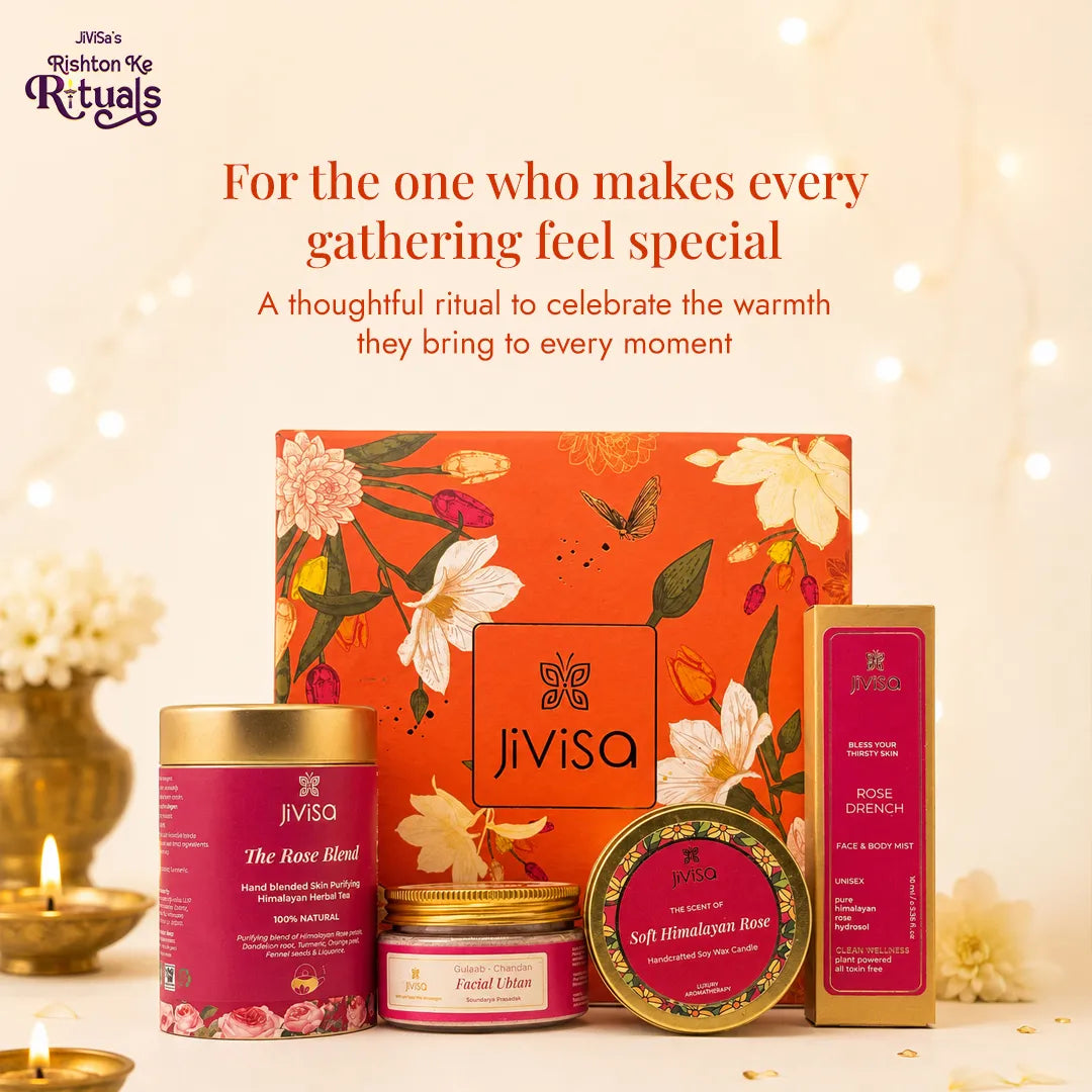 JiViSa Himalayan Rose Radiance gift hamper thoughtfully curated for the one who make every gathering special