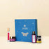 JiViSa Himalayan self-care gift box with skincare essentials and a premium blue gift box