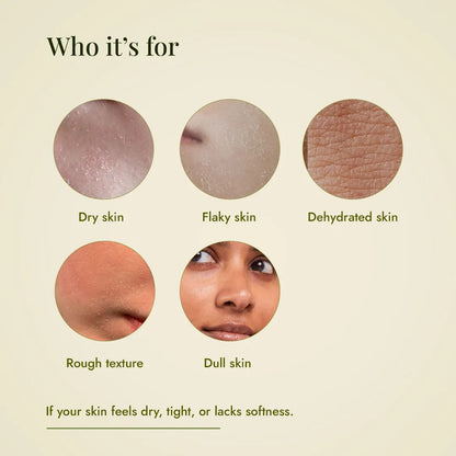 JiViSa Kumari-Elaichi Ubtan is made for dry, flaky, dehydrated skin, rough texture, and dullness from lack of moisture