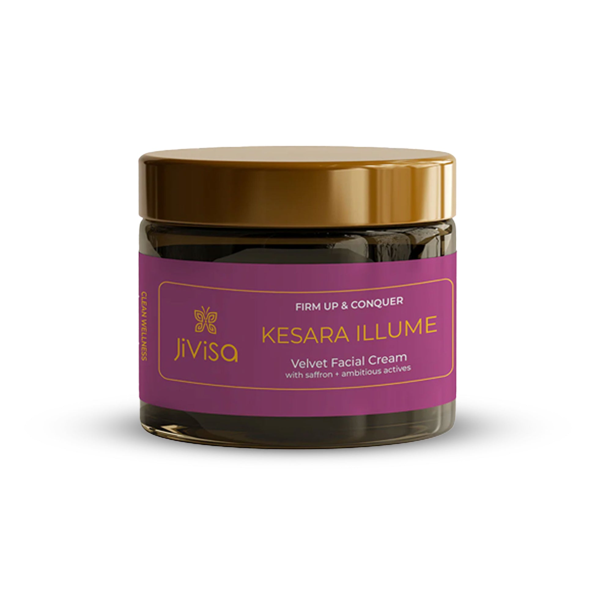 Kesara Illume Firming Facial Cream front image of 10gm amber jar