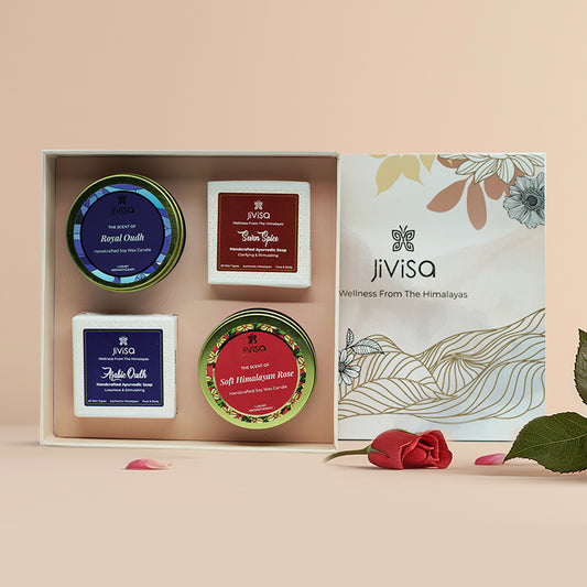 Himalayan Rituals Soap & Candle Gift Box