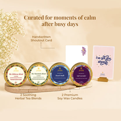 Himalayan Herbal Tea &amp; Candle Gift Box (Ck)