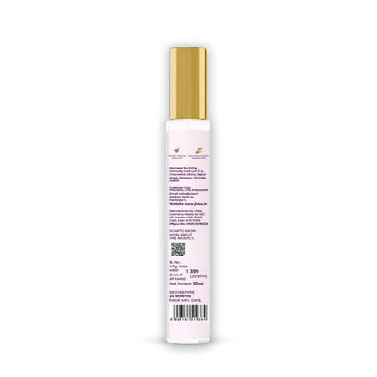 Back image of 10ml JiViSa Rose Drench Himalayan Rose Water Mist Steam Distilled - MRP-399