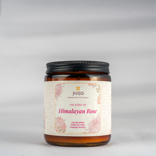 Himalayan Rose Glass Jar Premium Soy Wax Candle